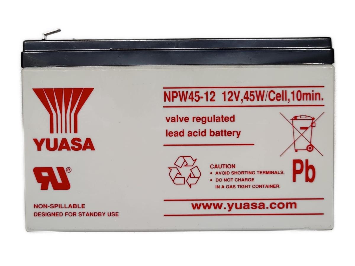 Yuasa NPW45-12 12V 45W 1,6V/10Min Akku Batterie AGM Blei Hochstrom wartungsfrei